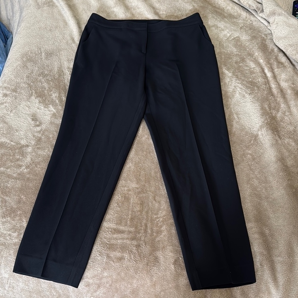 ST. John‎ Cavier Womans Luxury Classic & Trendy Black Pleated Dress Pants